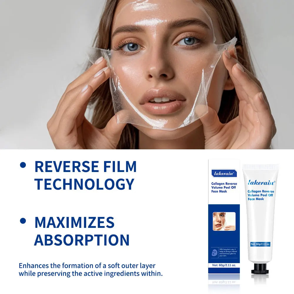 Collagen Volume Peel-Off Face Mask – Exfoliating & Deep Cleansing Mask for All Skin Types
By