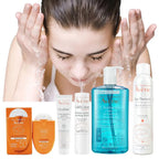 Avene Facial Cleanser & Moisturizing Gel – Deep Cleansing, Whitening, with Cold Cream & SPF 50+ Sunscreen