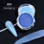 10g Gradient Pearl Nail Powder – Metallic Aurora Effect Glitter Dust for UV Gel Nail Art Decorations