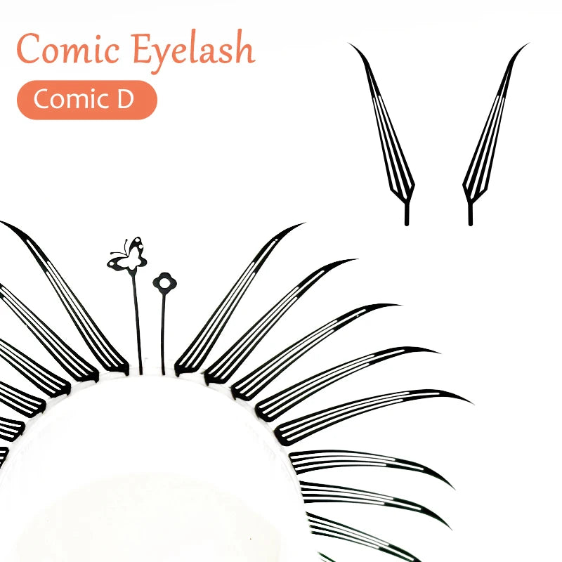 Anime Spire Individual Cashmere Eyelashes – Natural, Soft, Feathered Manga Lashes