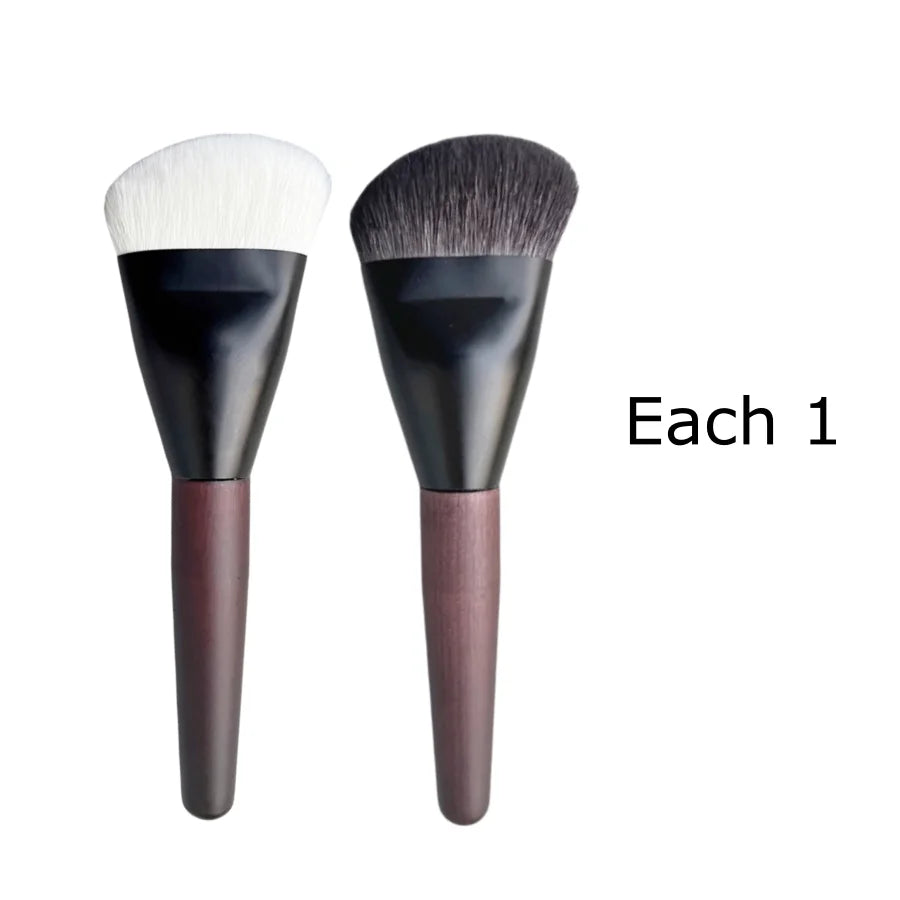 Shaped Contour & Foundation Brush – Multifunctional Goat Hair Makeup Tool