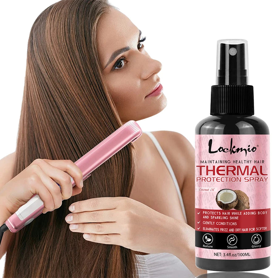 Heat Protection Spray 100ml – Smooth, Repair & Frizz Control for Salon-Style Hair
