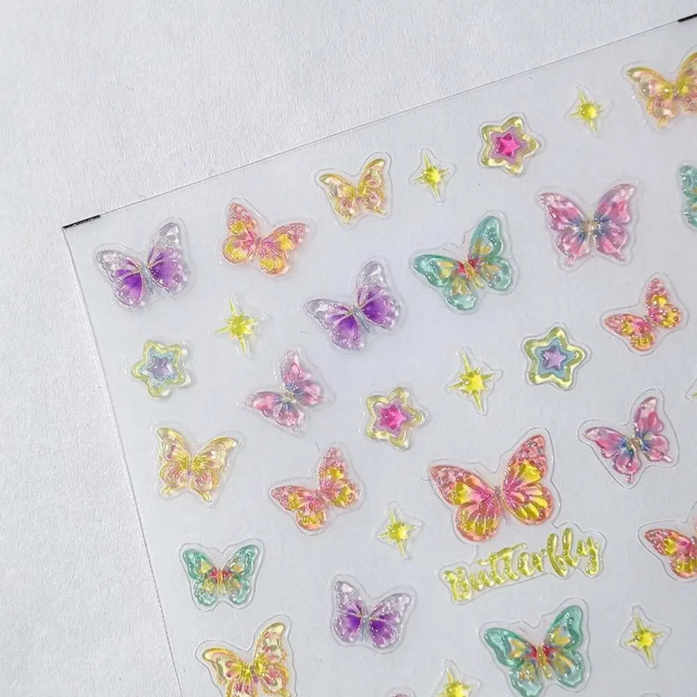5D Cartoon Nail Art Stickers – Jelly Dessert Bear & Rabbit Decals