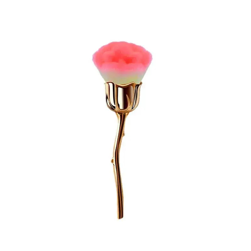 Black Rose Shaped Loose Powder Makeup Brush – Face & Nail Art Tool