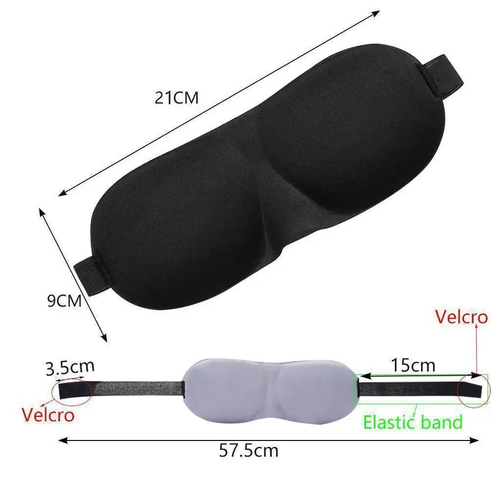 3D Sleep Mask – Soft Portable Eyeshade Eye Patch for Sleeping, Light Blocking Blindfold for Travel & Lazy Eye