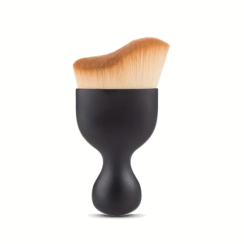 Single Arc Curve Makeup Brush – Foundation & Contour Brush for Seamless Application