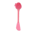 2-in-1 Silicone Facial Cleansing Brush – Mud Mask Remover & Makeup Scraper Tool