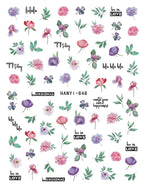 3D Floral & Butterfly Nail Art Stickers