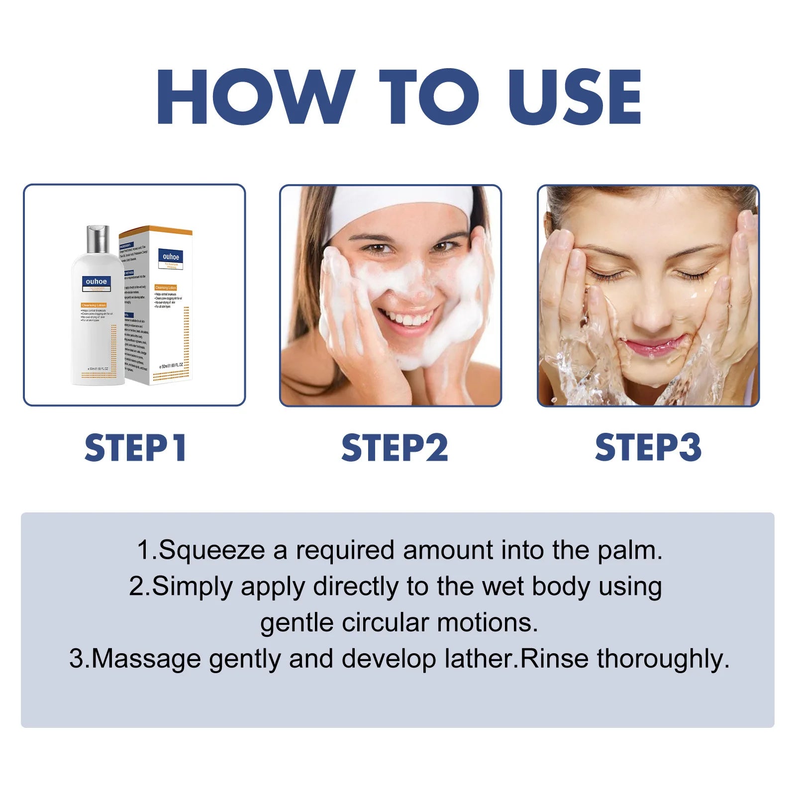 Whitening Facial Cleanser – Fades Dark Spots, Reduces Melasma, Brightens & Smooths Skin, Anti-Acne & Moisturizing Care