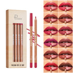 12pcs Waterproof Nude Lip Liner Set – Long-Lasting, Moisturizing Pencils