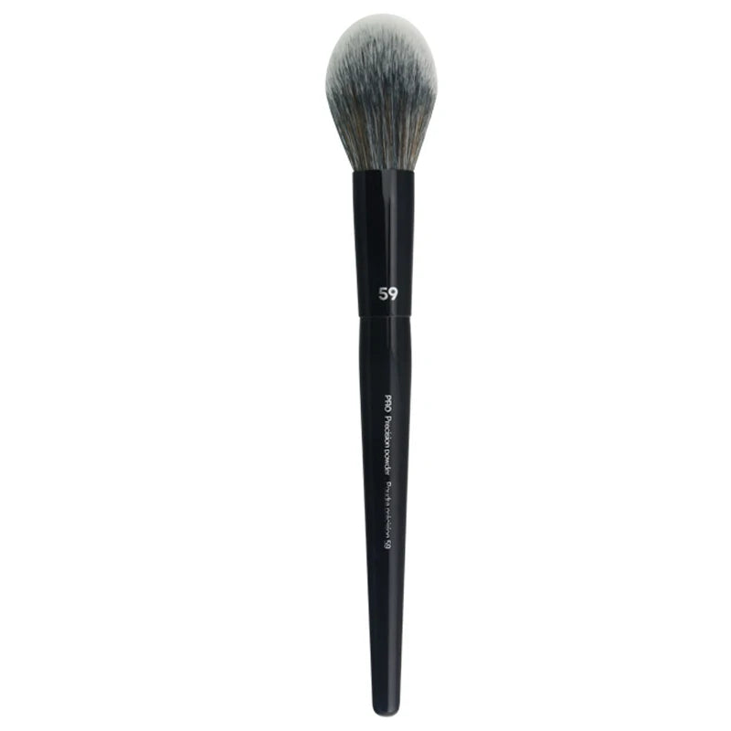 1pc Precision Powder Makeup Brush #59 – Soft Round Head Brush for Setting, Blush & Bronzer Application