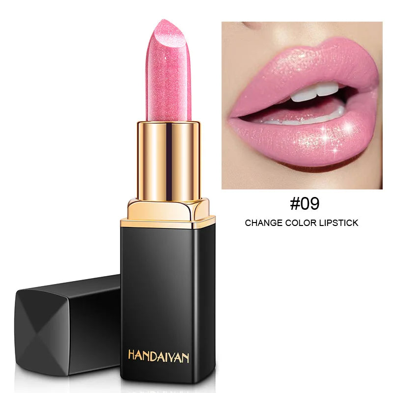 Handaiyan 9-Color Matte & Glitter Velvet Lipstick – Long-Lasting, Waterproof