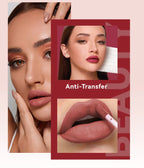 MLSMILE 6-Color Velvet Matte Lip Glaze – Waterproof, Long-Lasting, Non-Stick Lip Tint