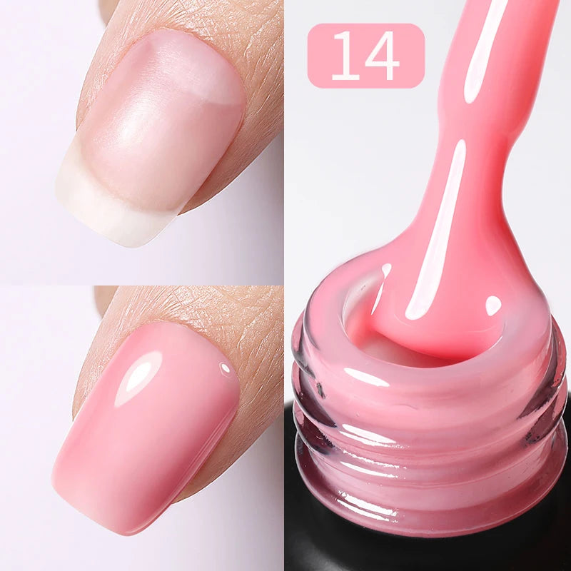 PRETTY White Blossoming Gel 15ml UV/LED Marble Nail Art Polish