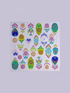 1/2/5pcs 5D Bohemian Floral Nail Stickers – Mandala Embossed Decals