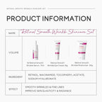 Professional Retinol Skincare Set – Serum, Moisturizer & Eye Cream for Wrinkle Smoothing & Firming