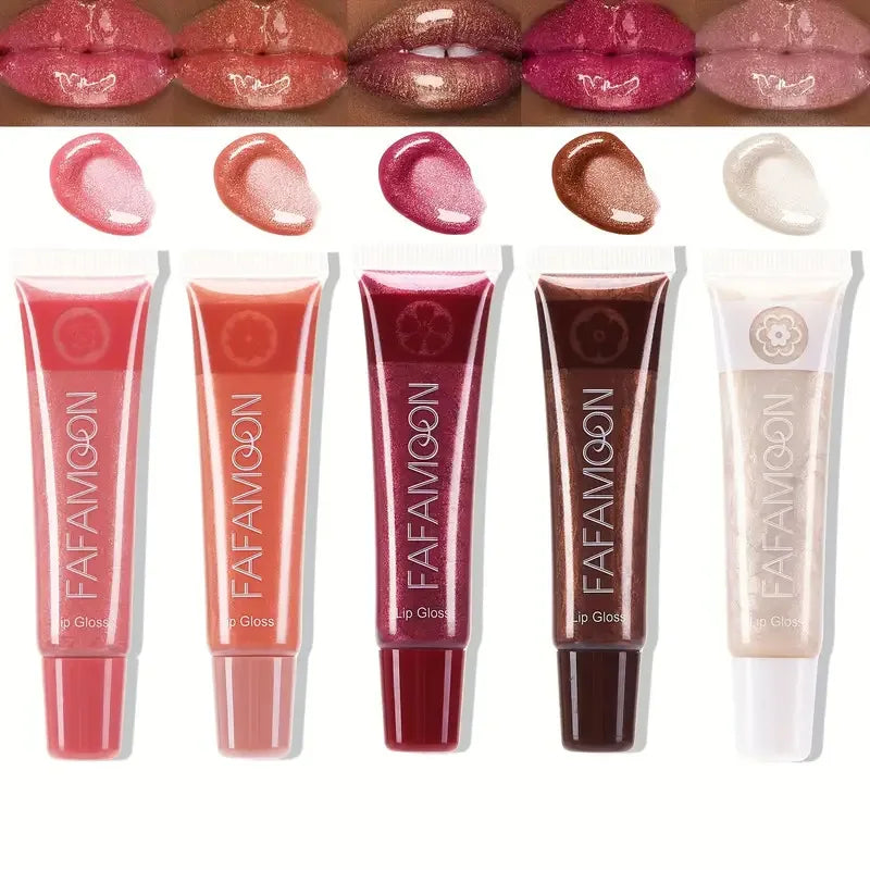 Pearl Mirror Liquid Lip Gloss – Glitter Shine, Moisturizing & Plumping Color