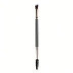 Dual-Ended Eyebrow & Eyelash Brush | Angled + Spoolie Makeup Tool