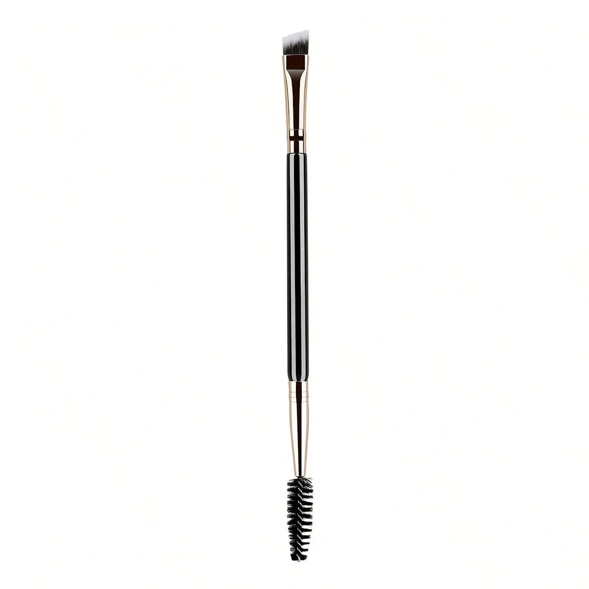 Dual-Ended Eyebrow & Eyelash Brush | Angled + Spoolie Makeup Tool