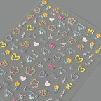 Cute Cartoon Nail Stickers – Self-Adhesive Nail Art Decals
