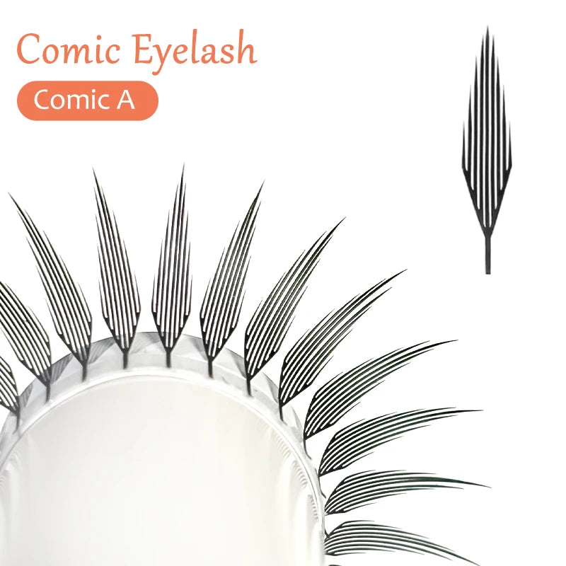 Anime Spire Individual Cashmere Eyelashes – Natural, Soft, Feathered Manga Lashes