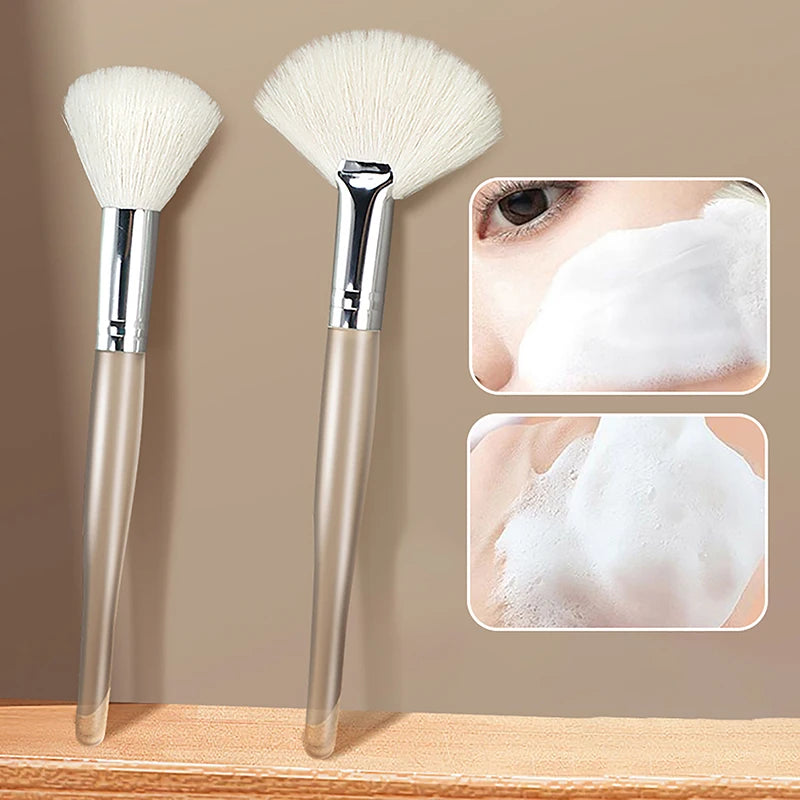 Portable Facial Cleansing & Massage Brush – Soft Bristles, Face & Mask Applicator