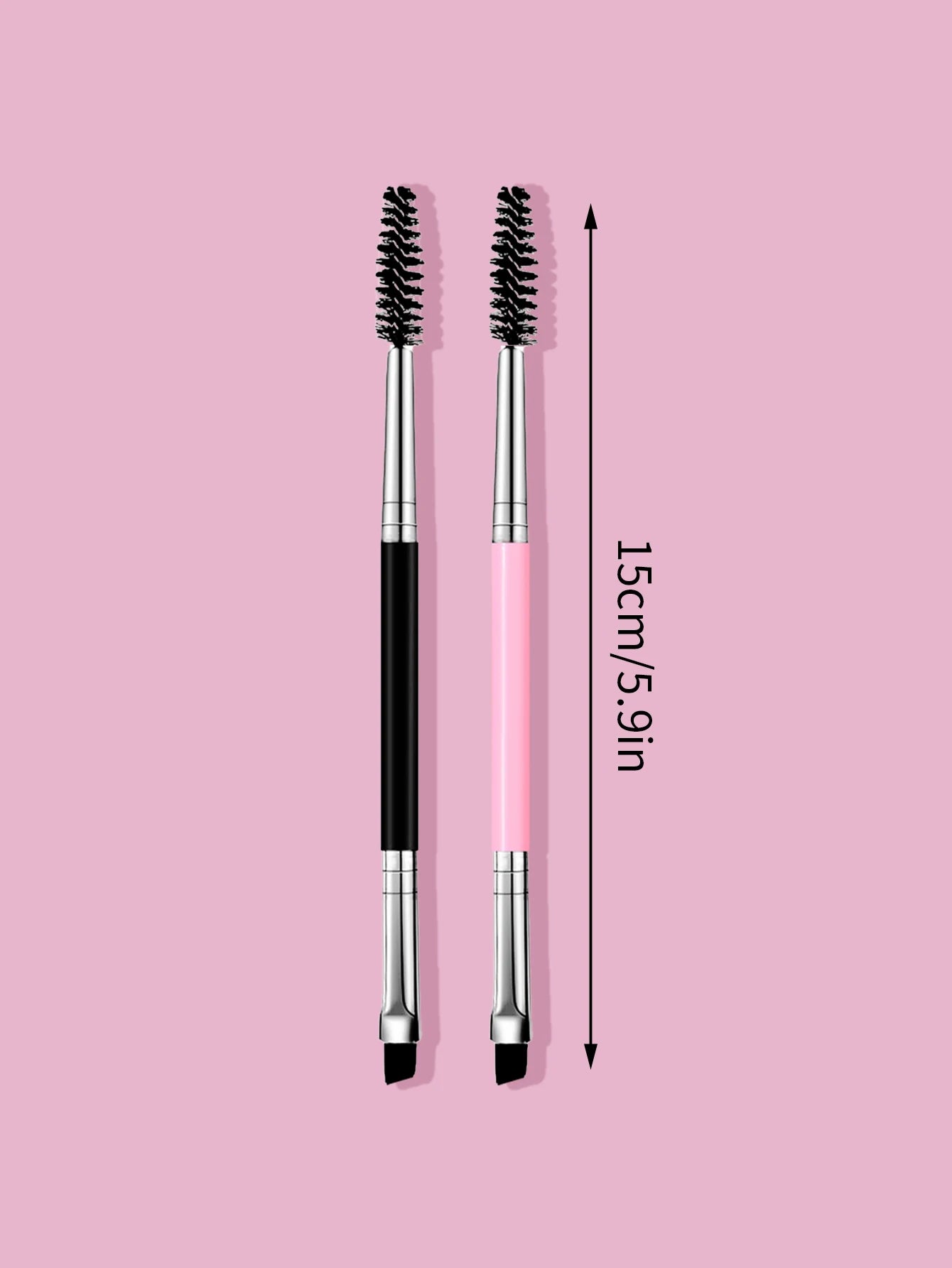 Professional Dual-Ended Eyebrow & Eyeliner Brush with Eyelash Comb