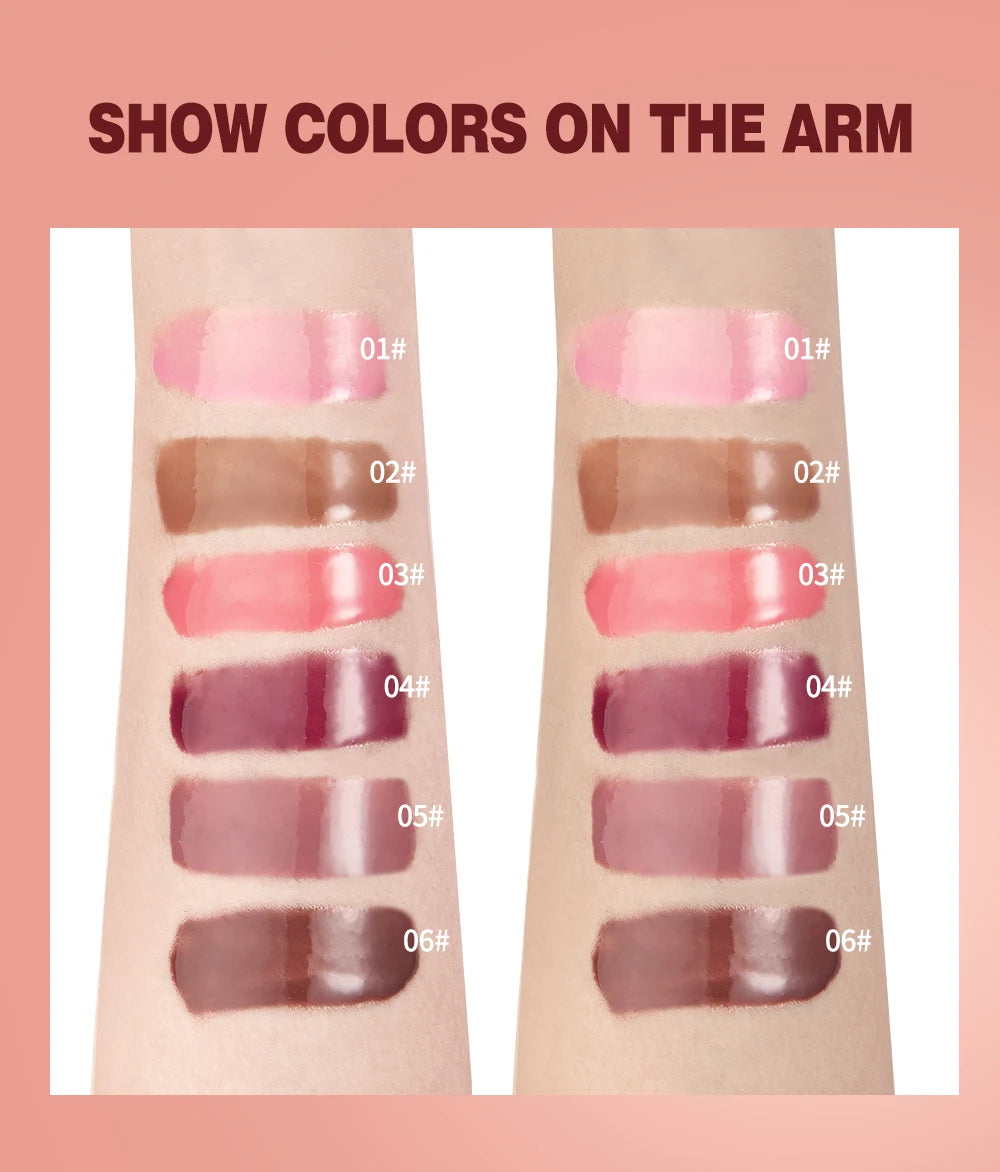 QIBEST Crystal Jelly Lip Oil Gloss – Hydrating & Smoothing Tint