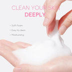 Vitamin C Facial Cleanser – Deep Cleansing, Moisturizing, Blackhead Removal Skincare Foam