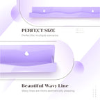 Light Pink Acrylic Nail Polish Wall Rack – 6 Pack Organizer Shelf Set