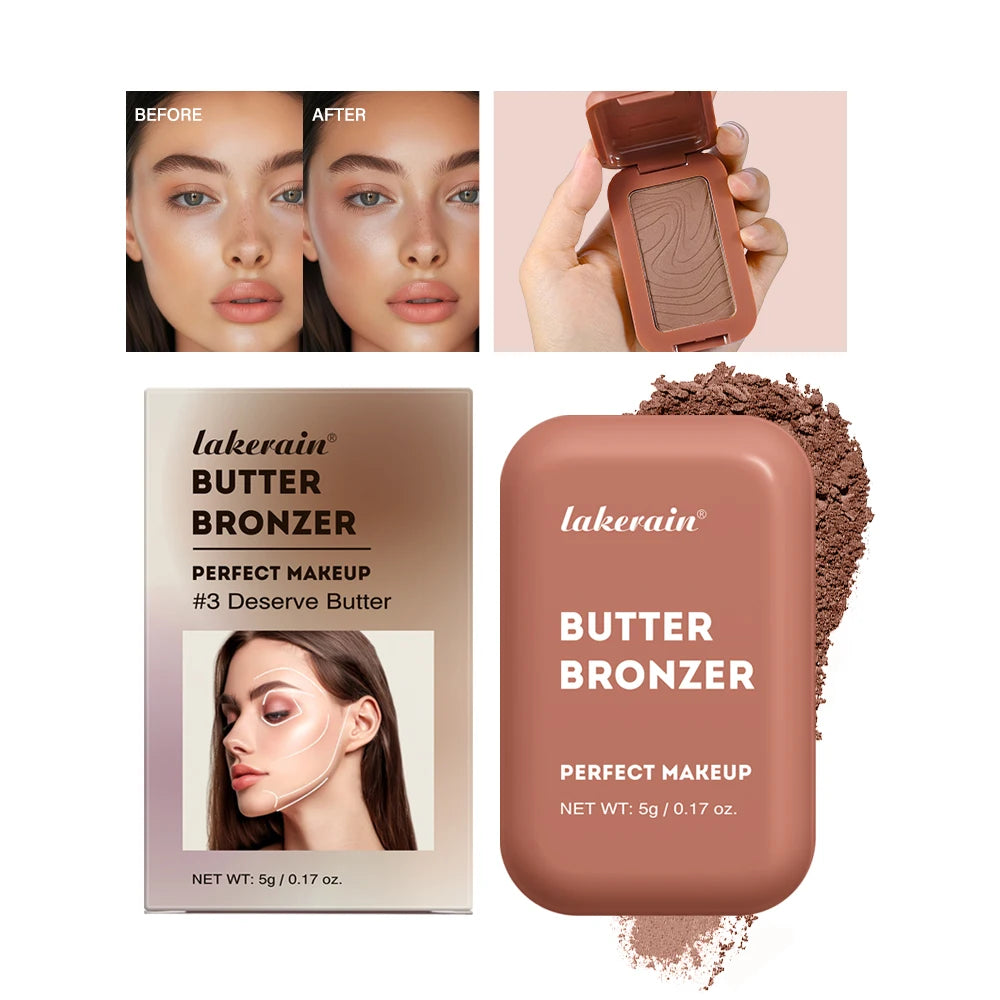 Bronzer & Contour Stick – Matte Face Shading & Highlighter Palette
