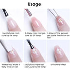 2PCS Hawaiian Floral Nail Stickers – DIY Spring/Summer Manicure Decals