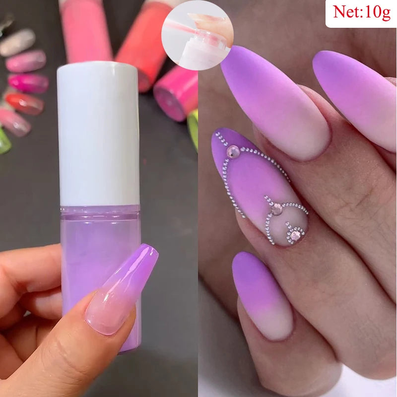 10g Gradient Pearl Nail Powder – Metallic Aurora Effect Glitter Dust for UV Gel Nail Art Decorations