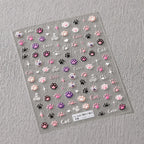 5D Jelly Cat Paw Nail Stickers – Pink Cartoon 3D Manicure Decals