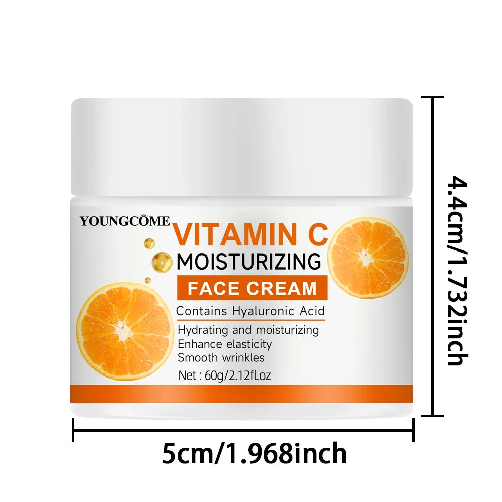 Vitamin C Moisturizing Cream with Hyaluronic Acid – Anti-Aging & Dark Spot Remover