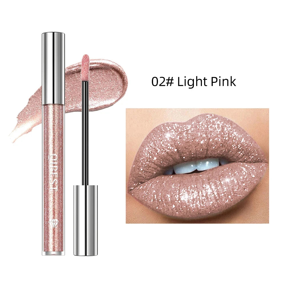 Diamond Liquid Lipstick – 6 Colors, Long-Lasting Waterproof Gloss