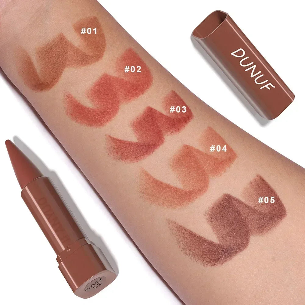 Matte Nude & Red Lip Liner Pencil – 9 Colors, Velvet Contour & Gradient Lipliner