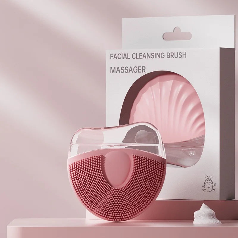 Silicone Facial Cleansing Brush – Deep Pore Exfoliating Skincare Tool