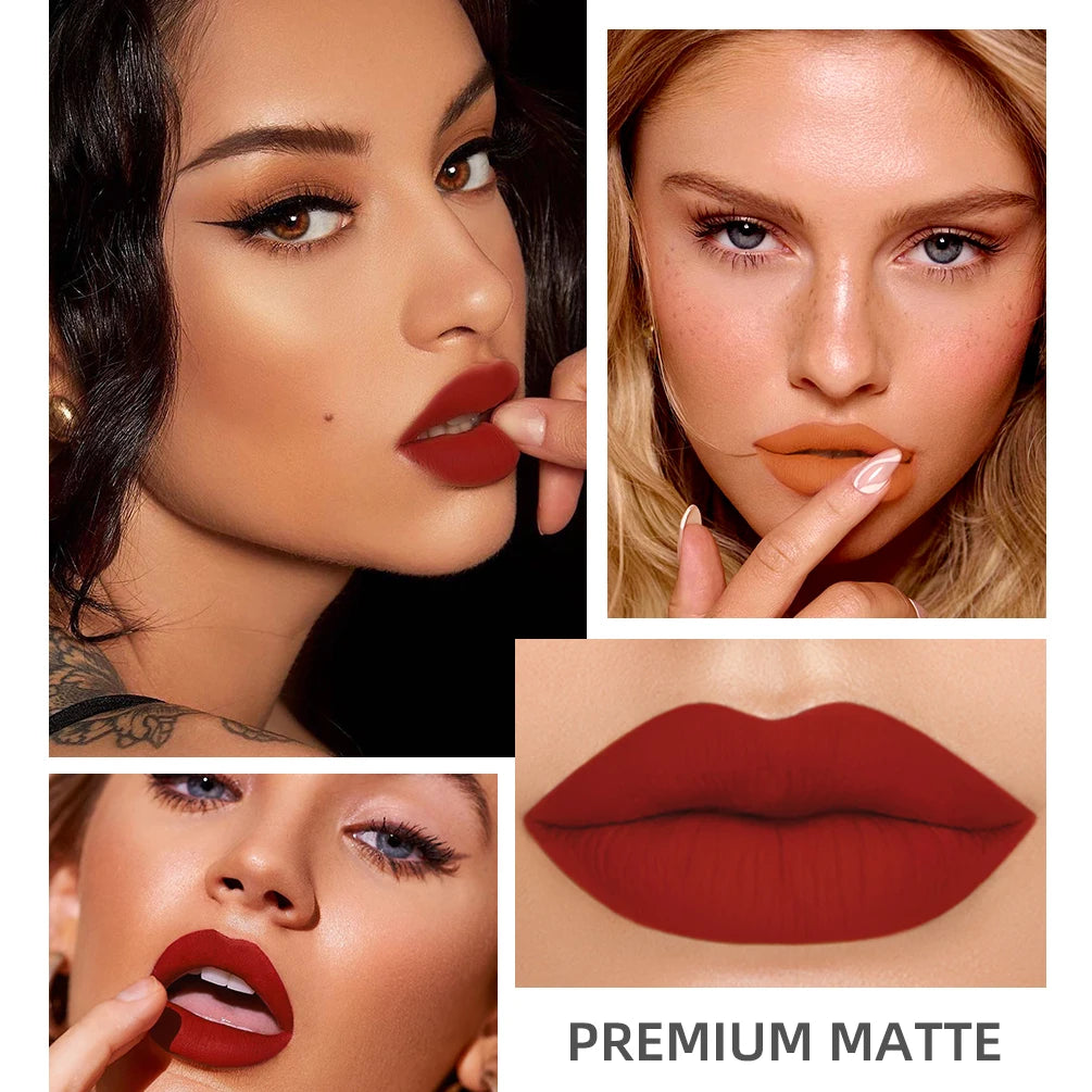 24 Colors Matte Liquid Lipstick Set – Long-Lasting, Waterproof, Non-Stick Velvet Lip Gloss