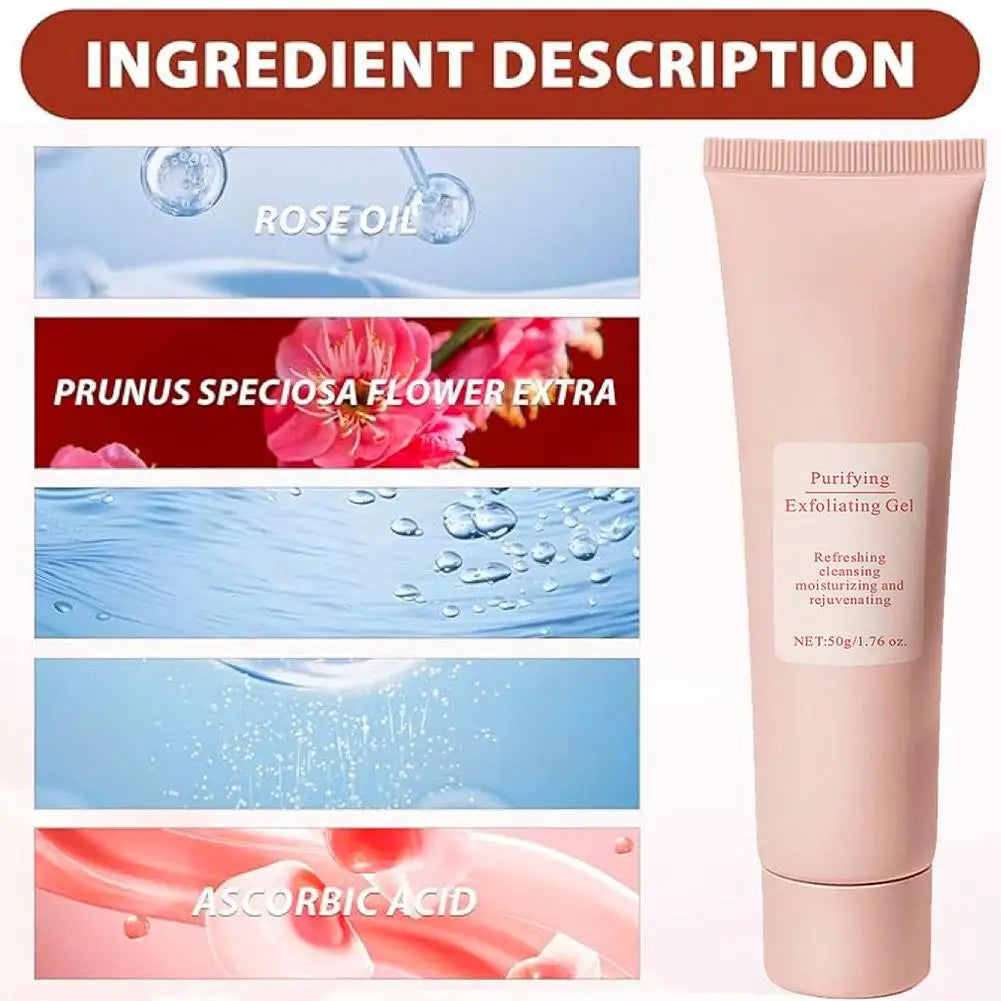 Purifying Exfoliating Facial Gel – Gentle Moisturizing Cleanser for Face & Body