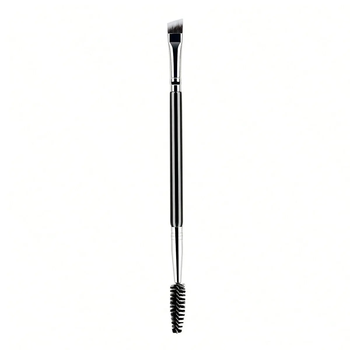 Dual-Ended Eyebrow & Eyelash Brush | Angled + Spoolie Makeup Tool