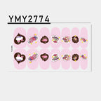 Pink Self-Adhesive Nail Sticker Strips – Foil Nail Art Set
