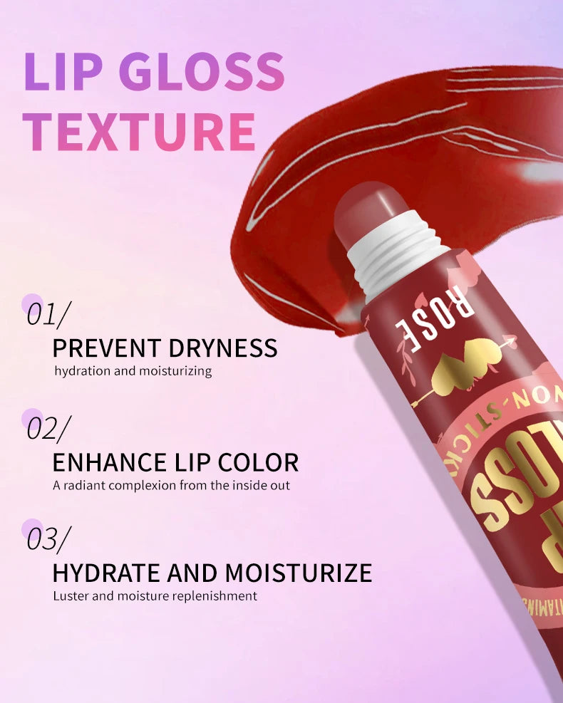 6-Piece Moisturizing Lip Oil Set – Long-Lasting Gloss, Travel-Friendly Gift