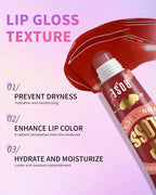 6-Piece Moisturizing Lip Oil Set – Long-Lasting Gloss, Travel-Friendly Gift