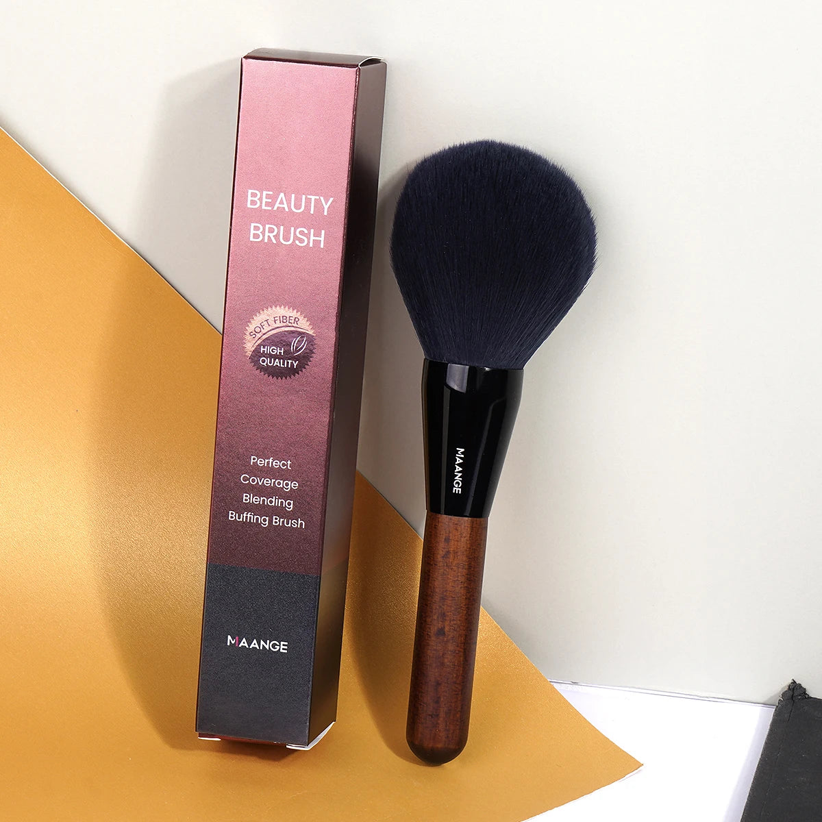 MAANGE Luxe Powder Brush – Soft, Dense & Perfect for Blending Beauty