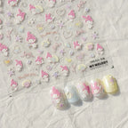 5D Anime Nail Stickers – Hello Kitty, Kuromi & Cinnamoroll