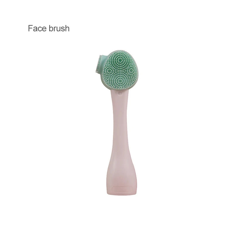 2-in-1 Silicone Facial Cleansing Brush – Mud Mask Remover & Makeup Scraper Tool
