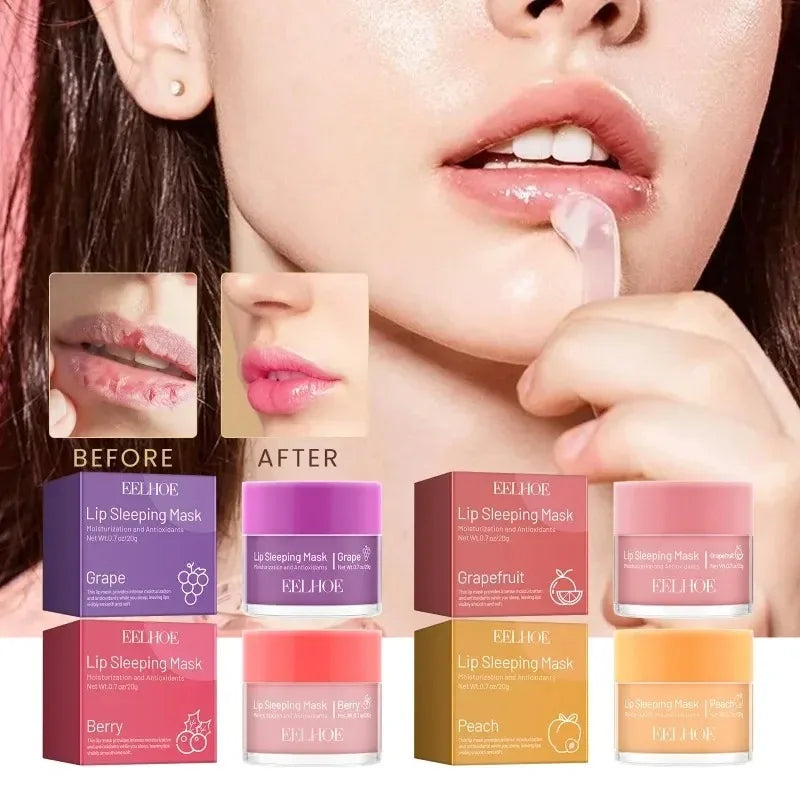 Moisturizing Sleeping Lip Mask – Night Lip Care, Anti-Cracking Lip Oil, Cute Multi-Color Lip Treatment Cosmetics