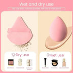 12Pcs Makeup Sponge Blender Set with Foundation Sponges, Powder Puff, Spa Headband & Wristbands – Complete Makeup Tools Accessories Kit