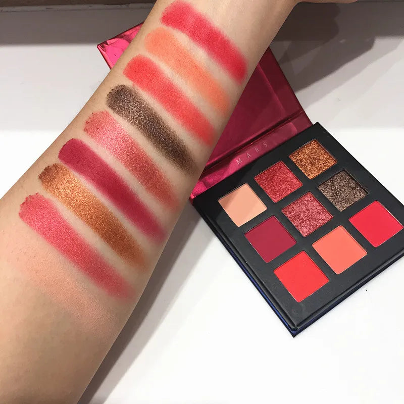 Beauty Glazed 9-Color Eyeshadow Palette – Matte & Shimmer, Long-Lasting Waterproof